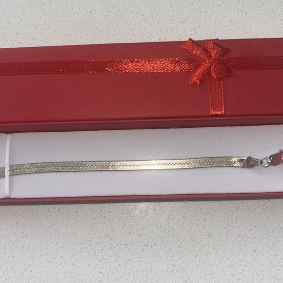 Sterling Silver 925 Snake Chain Minimalist Bracelet - Picture 1 of 3